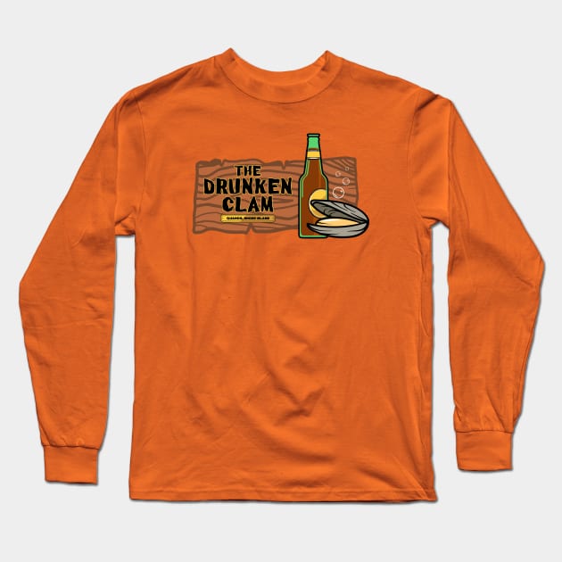 The Drunken Clam Long Sleeve T-Shirt by Screen Break